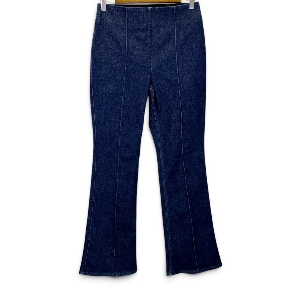 Spanx SPANXshape EveryWear Demi Boot Jean Raw Indigo Pintuck Womens Size M